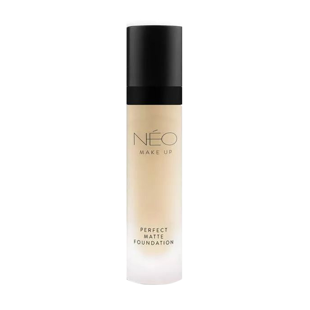 Матувальна тональна основа для обличчя NEO Make Up Perfect Matte Foundation 02, 30 мл